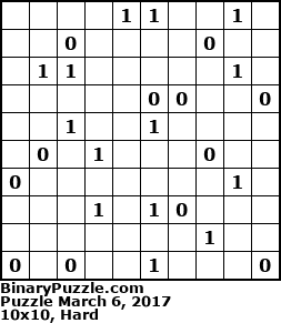 Binary Puzzle