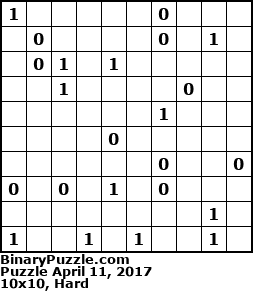 Binary Puzzle