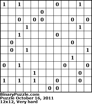 Binary Puzzle