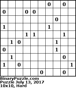 Binary Puzzle
