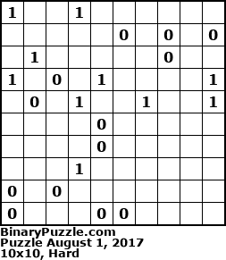 Binary Puzzle