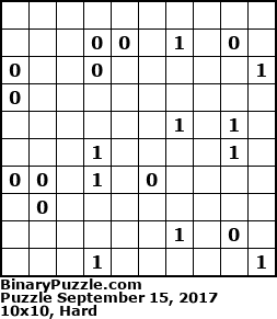 Binary Puzzle
