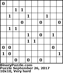 Binary Puzzle