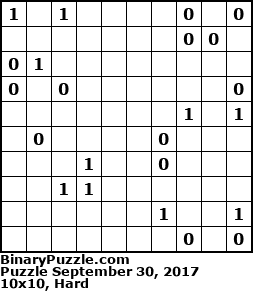 Binary Puzzle