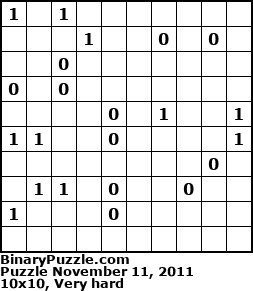 Binary Puzzle