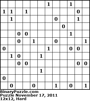 Binary Puzzle