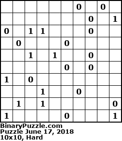 Binary Puzzle
