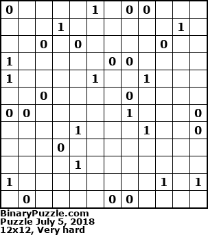 Binary Puzzle