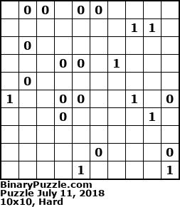 Binary Puzzle