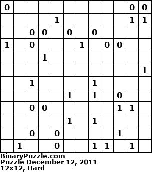 Binary Puzzle