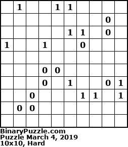 Binary Puzzle
