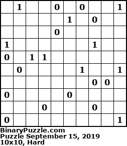 Binary Puzzle