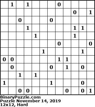 Binary Puzzle