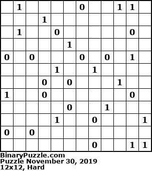Binary Puzzle
