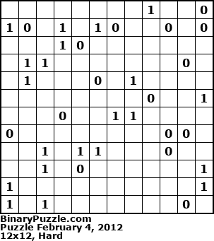 Binary Puzzle