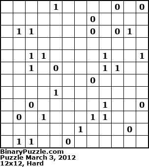 Binary Puzzle