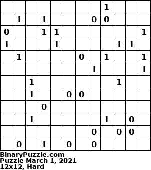 Binary Puzzle