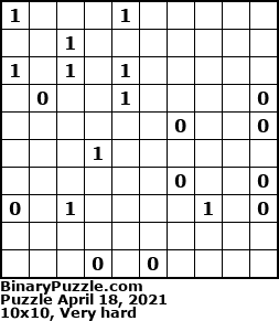 Binary Puzzle