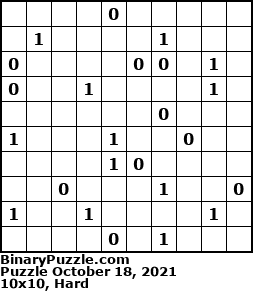 Binary Puzzle