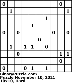 Binary Puzzle
