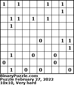 Binary Puzzle