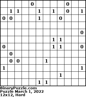 Binary Puzzle