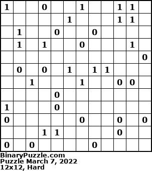 Binary Puzzle
