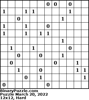 Binary Puzzle