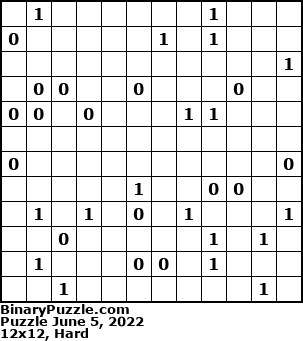 Binary Puzzle