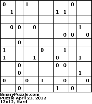 Binary Puzzle