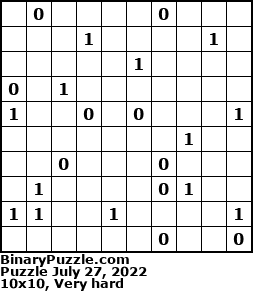 Binary Puzzle