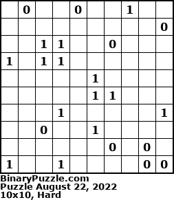 Binary Puzzle