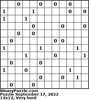 Binary Puzzle