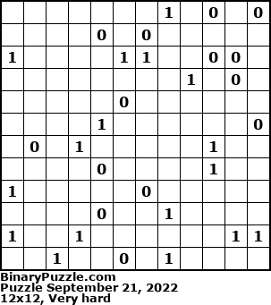 Binary Puzzle