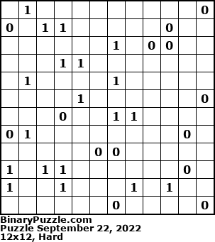 Binary Puzzle