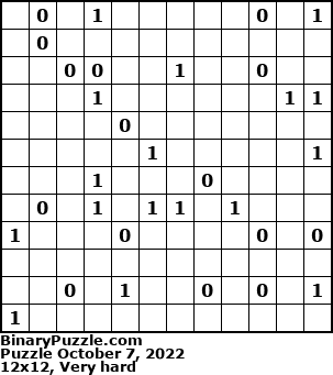 Binary Puzzle