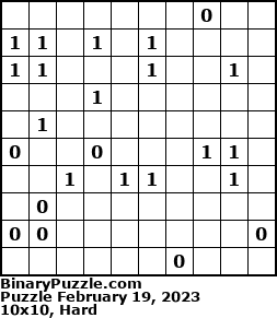 Binary Puzzle