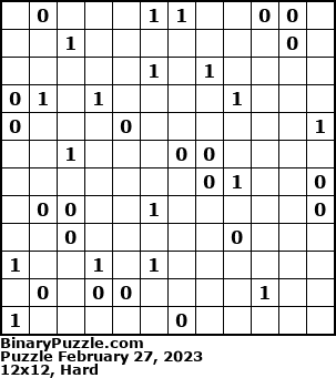 Binary Puzzle