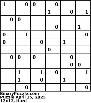 Binary Puzzle