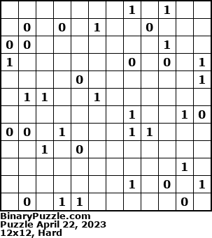 Binary Puzzle