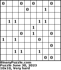 Binary Puzzle