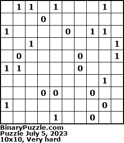 Binary Puzzle