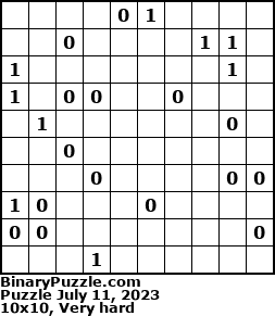Binary Puzzle