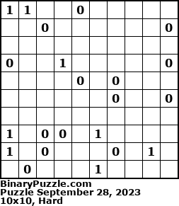 Binary Puzzle