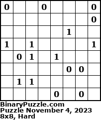 Binary Puzzle