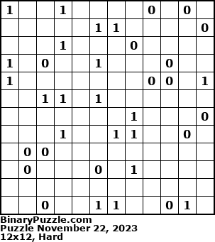 Binary Puzzle
