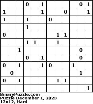 Binary Puzzle