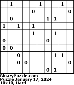 Binary Puzzle