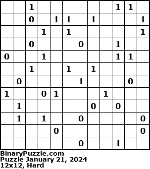 Binary Puzzle
