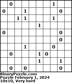 Binary Puzzle